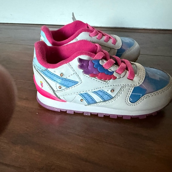 Reebok My Little Pony Zip Storm Light up/Flash Pink and Blue Sneakers-Size 7 - Picture 5 of 15